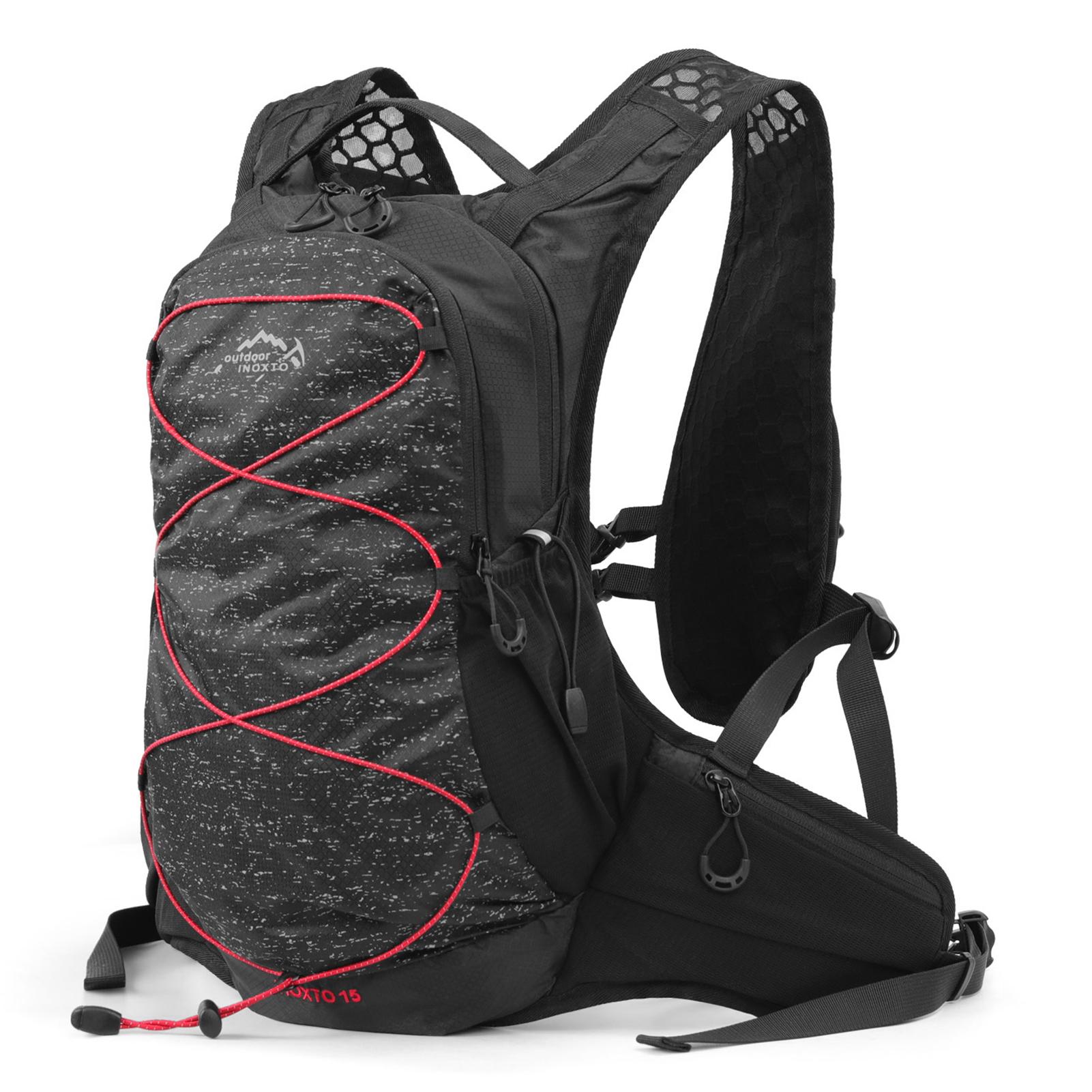 12L Outdoor Laufrucksack Fahrradrucksack Sportweste Ultraleichte Reittasche Damen Herren schwarz von Joom DACH