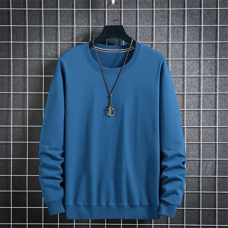 12XL 10XL9XL Herren Langarm-Sweatshirt Trend Herren Übergröße Lockerer Pullover Übergroße Herren Hoodies Rot Herrenbekleidung 9XL blau von Joom DACH