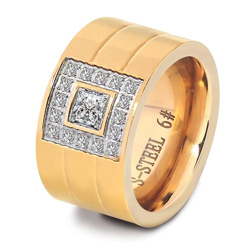 12mm Breiter Ring Schmuck Silber Farbe Edelstahl Weiß Stein Anillos Strass Frauen Party Verlobungsringe 8 von Joom DACH