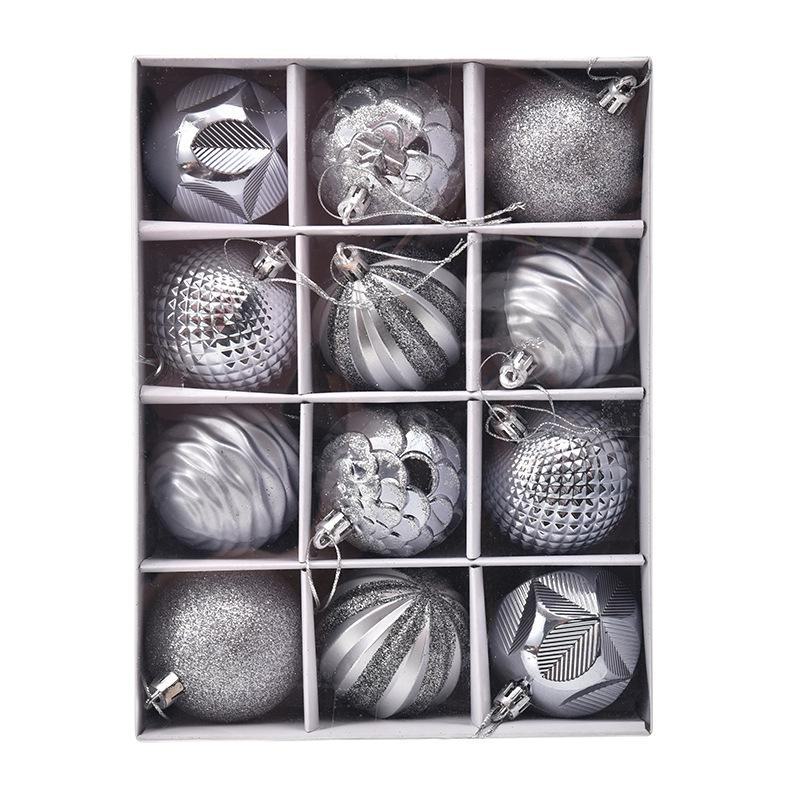 12pc Painted Christmas Ball Set - 6cm Ornaments for Tree & Holiday Decor 6cm (12 pieces) von Joom DACH