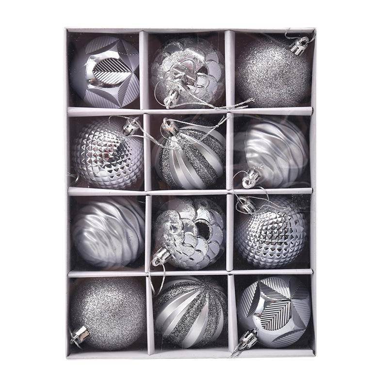 12pc Painted Christmas Ball Set - 6cm Ornaments for Tree & Holiday Decor 6cm (12 pieces) von Joom DACH