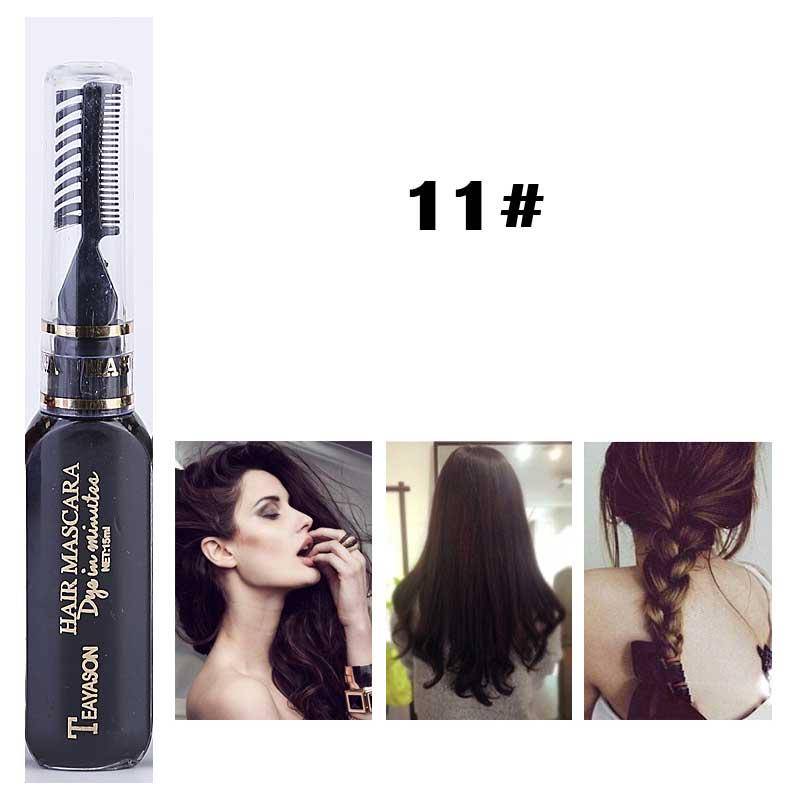 13 Farben Einmalige Haarfarbe Haarfärbemittel Temporäre ungiftige DIY Haarfarbe Mascara Farbstoff Cremepigmente von Joom DACH