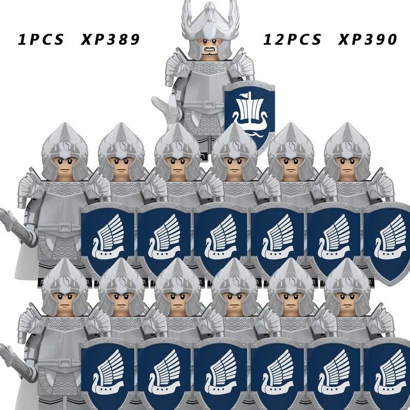 13 TEILE/SATZ Mittelalterlichen Ritter Gruppe Militärischen Soldaten Figur Baustein Lernspielzeug Für Kinder KT1073 von Joom DACH