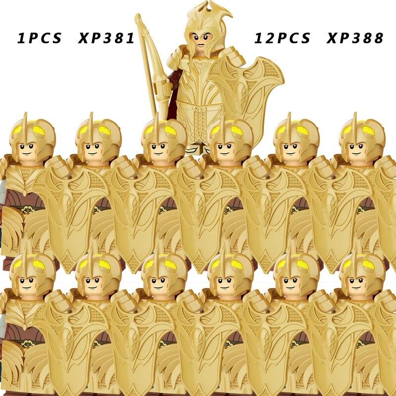13 TEILE/SATZ Mittelalterlichen Ritter Gruppe Militärischen Soldaten Figur Baustein Lernspielzeug Für Kinder KT1073 von Joom DACH