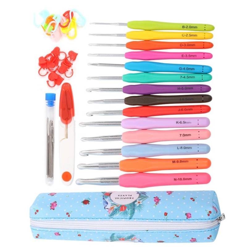 14 Stück Häkelnadeln Extra Lange Nadeln TPR DIY Weicher Griff Strickzubehör Blaues Scheren-Set 14 Stück Häkelnadeln Extra Lange Nadeln TPR DIY Weicher Griff Strickzubehör Blaues Scheren-Set von Joom DACH