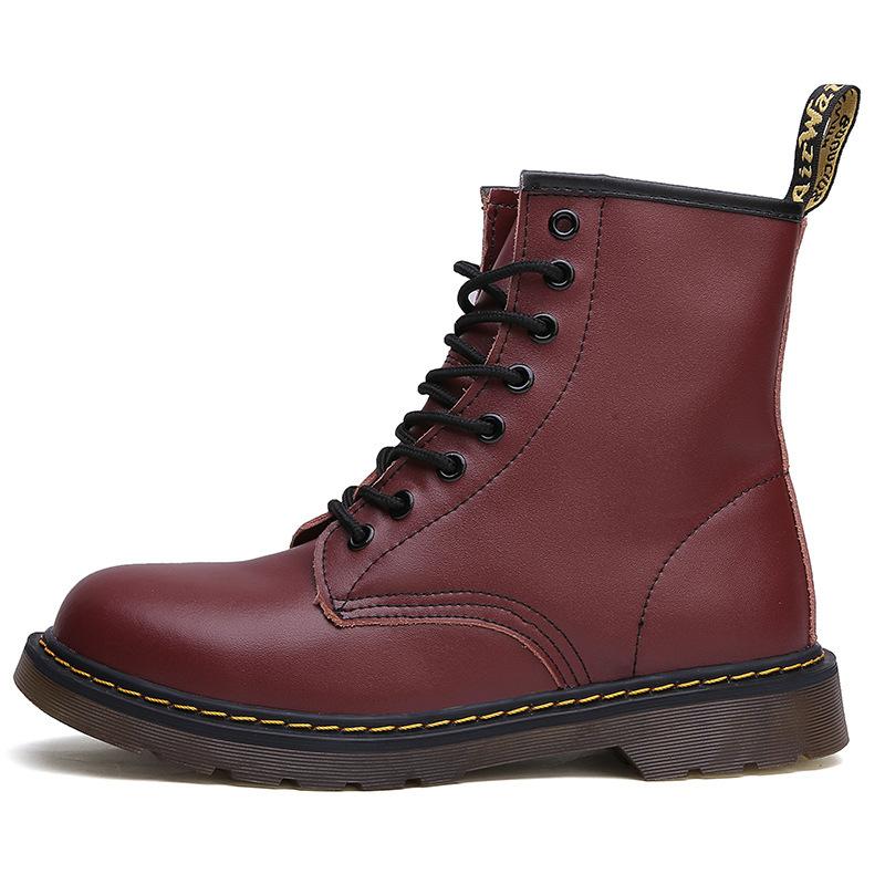 1460 beliebte klassische 8-loch Martin stiefel männer schuhe DR paar high-top Britischen leder casual retro werkzeug stiefel 46 rot von Joom DACH