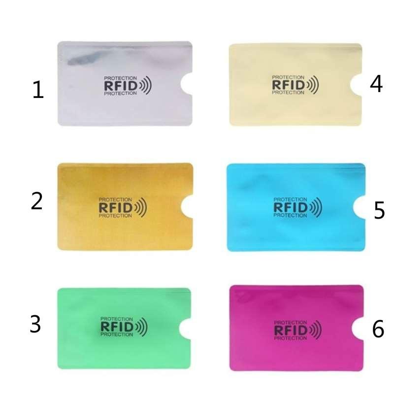 15/25 Stück tragbare, blendende Anti-Rfid-Kreditkartenetui, Bank-ID-Karten-Beutel-Abdeckung, Identitätsschutzhülle, Visitenkartenhalter 1-15pcs von Joom DACH