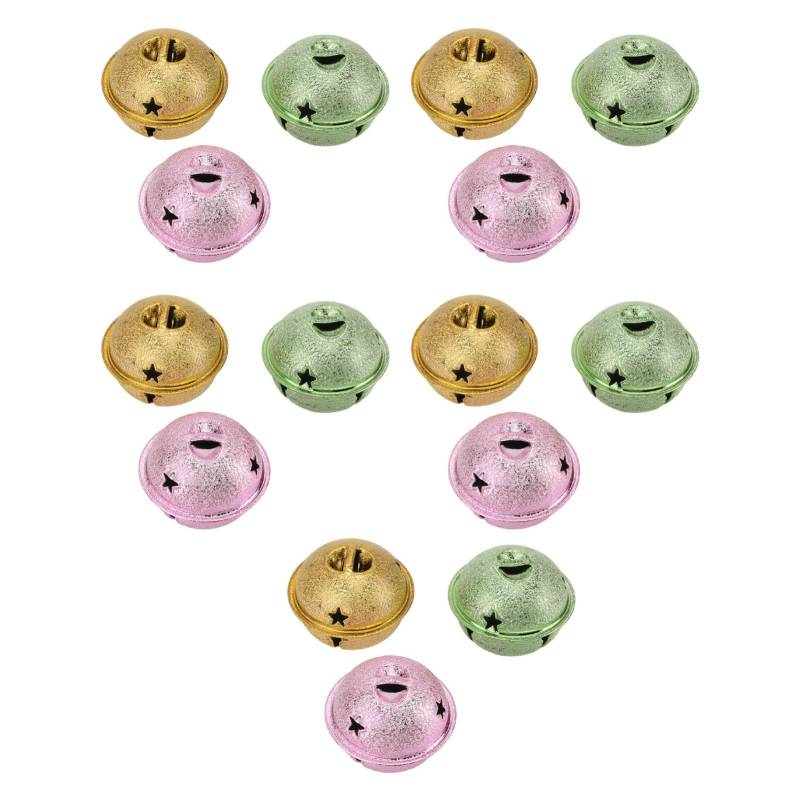 15 Stück Weihnachts-Bastelglöckchen Jingle Bell für DIY Armband Fußkettchen Halskette Schmuckherstellung 40mm von Joom DACH