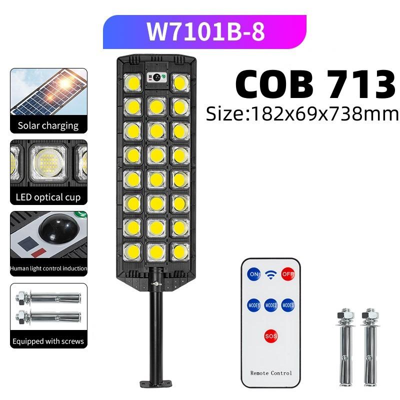 15000LM Solar-Straßenlaterne, Bewegungsmelder, LED-Solar-Flutlicht, lichtempfindliches, wasserdichtes LED-Innenhof-Sicherheitslicht für den Außenbereich, Wandleuchte mit menschlicher Wahrnehmung W7101B-8 von Joom DACH
