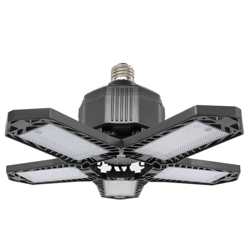 15000LM helles LED-Garagenlicht, 6 Leuchtpaneele, Garagen-Deckenleuchte, verformbares LED-Licht für schwarz von Joom DACH