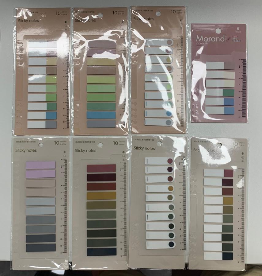 1520 Stück Seitenmarkierer Morandi Farbe tragbare Haftnotizen Indexreiter für Zuhause Büro Schule von Joom DACH