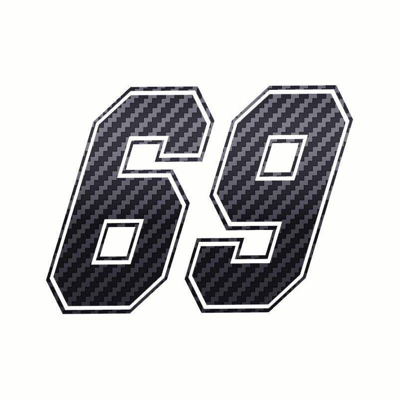 15x10cm 3D Nummer 69 Vinyl Lustige Aufkleber auf Motorrad Auto Styling Kunst Auto Aufkleber Aufkleber Fenster Dekoration Aufkleber Reflektierende 2pcs von Joom DACH