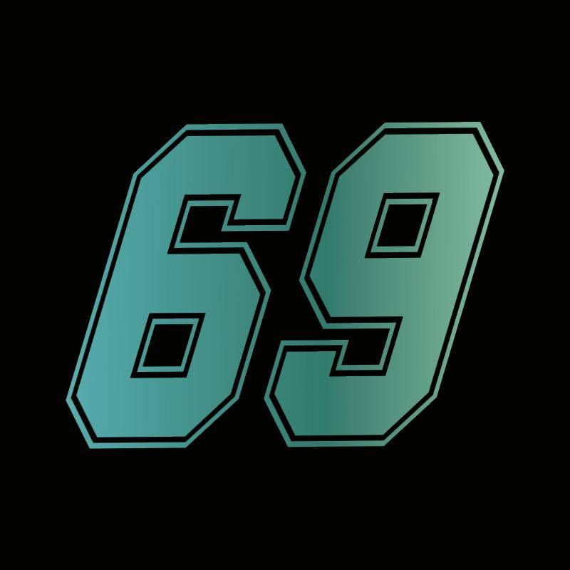 15x10cm 3D Nummer 69 Vinyl Lustige Aufkleber auf Motorrad Auto Styling Kunst Auto Aufkleber Aufkleber Fenster Dekoration Aufkleber Reflektierende 2pcs von Joom DACH