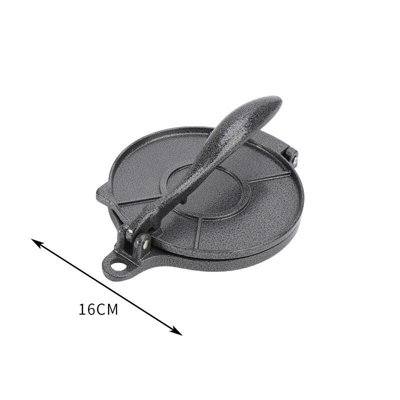 16/20 cm DIY Tortilla Presse Maker Aluminium Legierung Manuelle Mais Tortillas Teig Drücken Werkzeuge Küche Backformen Kochen Zubehör 16cm schwarz von Joom DACH