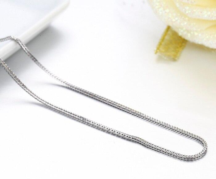 16  -32  925 Sterling Silber Foxtails Chopin Kette Halskette Frauen Mädchen Italien Schmuck Kolye Collares Collane Collier Ketting 1mm 40cm von Joom DACH