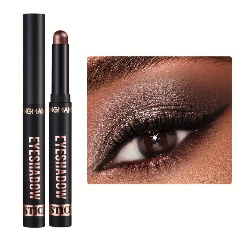 16 Farben Perlglanz Lidschattenstift Perlglitzer Mattes Finish Lidschatten Hochpigmentiert Lang Anhaltend Wasserdicht Lidschattenstift 09 von Joom DACH