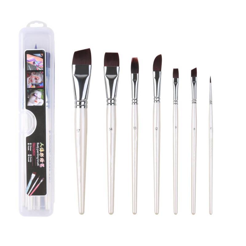 17-teiliges Set mit Pinseln für die Bemalung des menschlichen Körpers und Gesichtsbemalung, geprägte Pinsel für die Bemalung des Gesichts von Kindern, professionelles Künstlerbedarf 17-teiliges Set mit Pinseln für die Bemalung des menschlichen Körpers und Gesichtsbemalung, geprägte Pinsel für die Bemalung des Gesichts von Kindern, professionelles Künstlerbedarf von Joom DACH