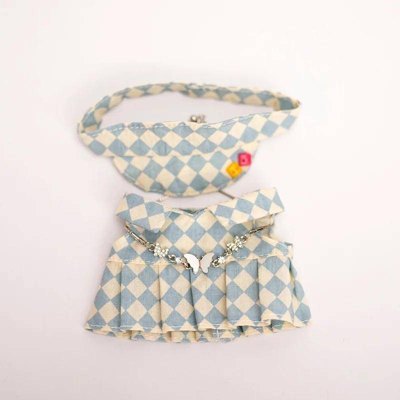 17cm Puppenkleidung Schachbrett Tennis Kleidungsset Baby Anhänger Kleidung Hosenträgerhose Kleidung Ersatz Trend Geschenk fit 17cm Labubu Doll von Joom DACH