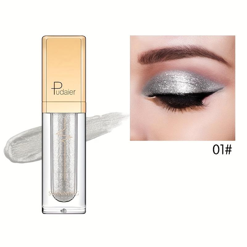 18 Farben Mikro Glitzer Lidschatten flüssig, Ziegelstein Perlglanz Lidschatten flüssig wasserfestes Make-up Smokey Make-up langanhaltender Lidschatten 1 von Joom DACH
