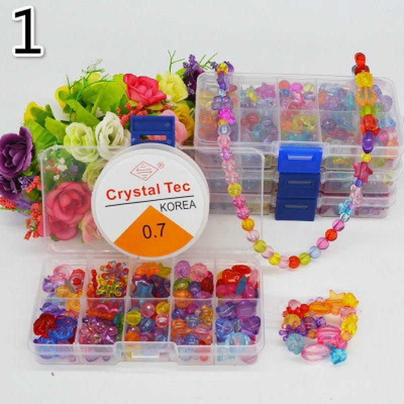 180 Stück Bunte Schnurperlen Make-up Puzzle Spielzeug für Kinder DIY Halskette Armband Set Spielzeug Kreativ 1 von Joom DACH