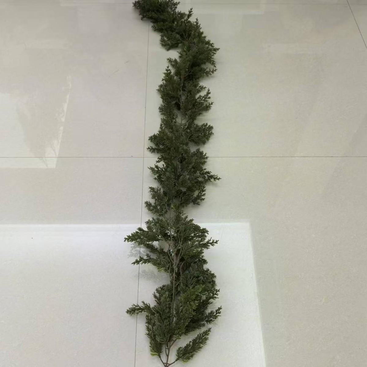 180 cm künstlicher Fuchs-Kiefernnadel-Rattan mit weichen Kiefernnadeln - grüne Weihnachtsdekoration für zu Hause von Joom DACH