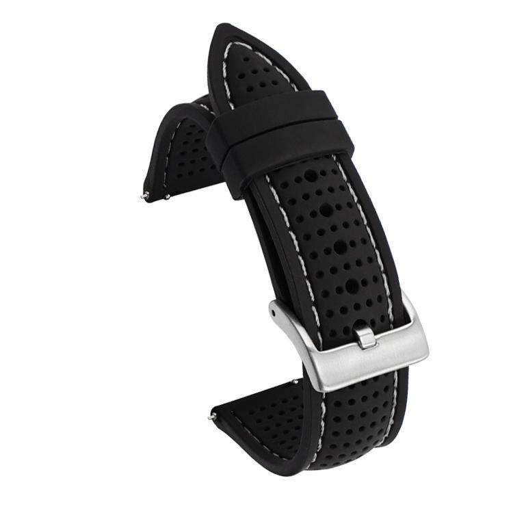 18mm 20mm 22mm 24mm Silikon Sport Armband Wasserdicht Gummi Männer Ersatz Band für Samsung S3 Für Huawei uhr GT2 46mm Für Amazfit GTR 22mm schwarz von Joom DACH