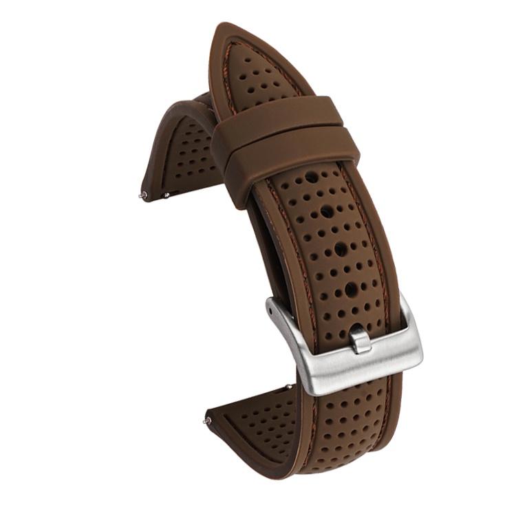 18mm 20mm 22mm 24mm Silikon Sport Armband Wasserdicht Gummi Männer Ersatz Band für Samsung S3 Für Huawei uhr GT2 46mm Für Amazfit GTR 22mm braun von Joom DACH