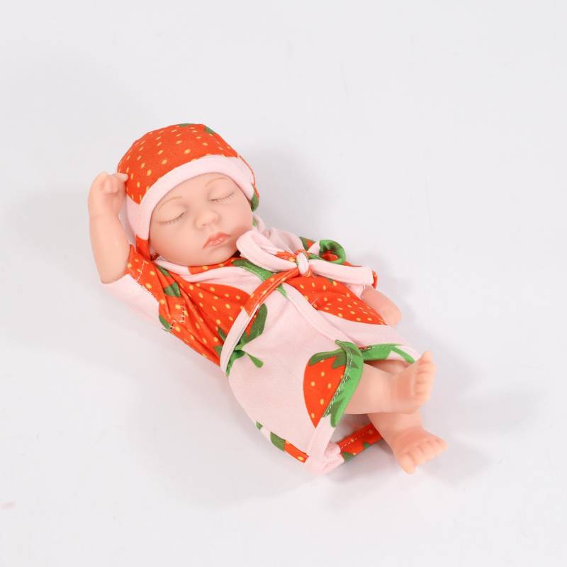 19 cm Kind Reborn Puppe Mini Simulation Ganzkörper Weiche Gummi Emaille Puppe Mädchen Geschenk Puppe Puppe 19cm von Joom DACH