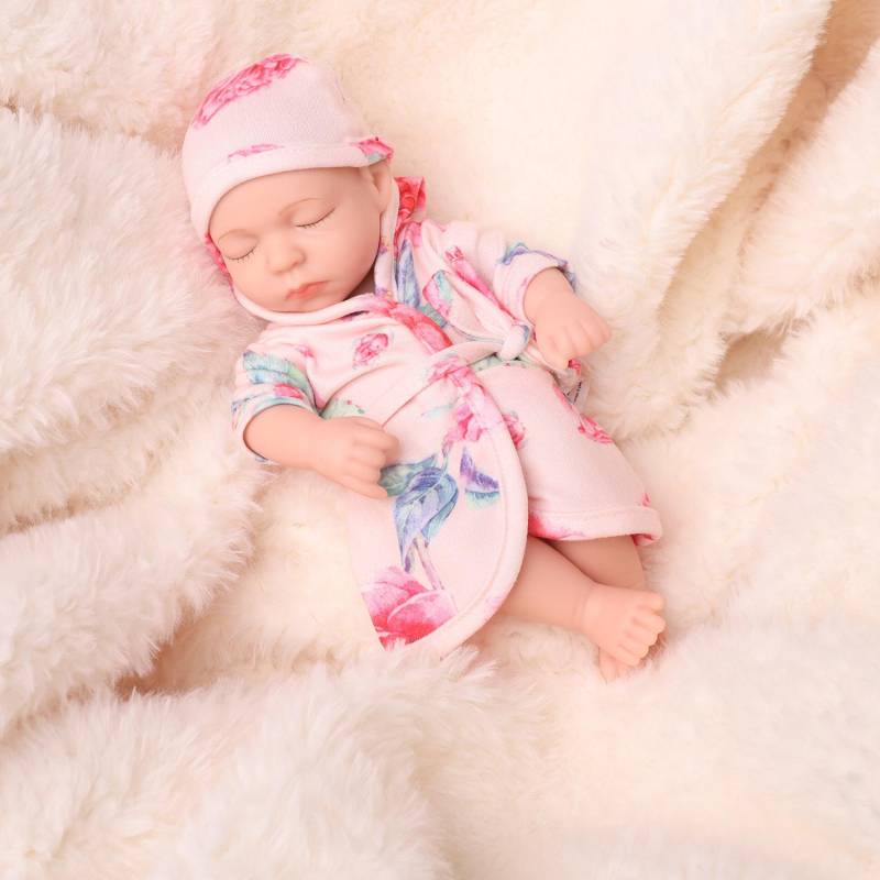 19 cm Kind Reborn Puppe Mini Simulation Ganzkörper Weiche Gummi Emaille Puppe Mädchen Geschenk Puppe Puppe 19cm von Joom DACH