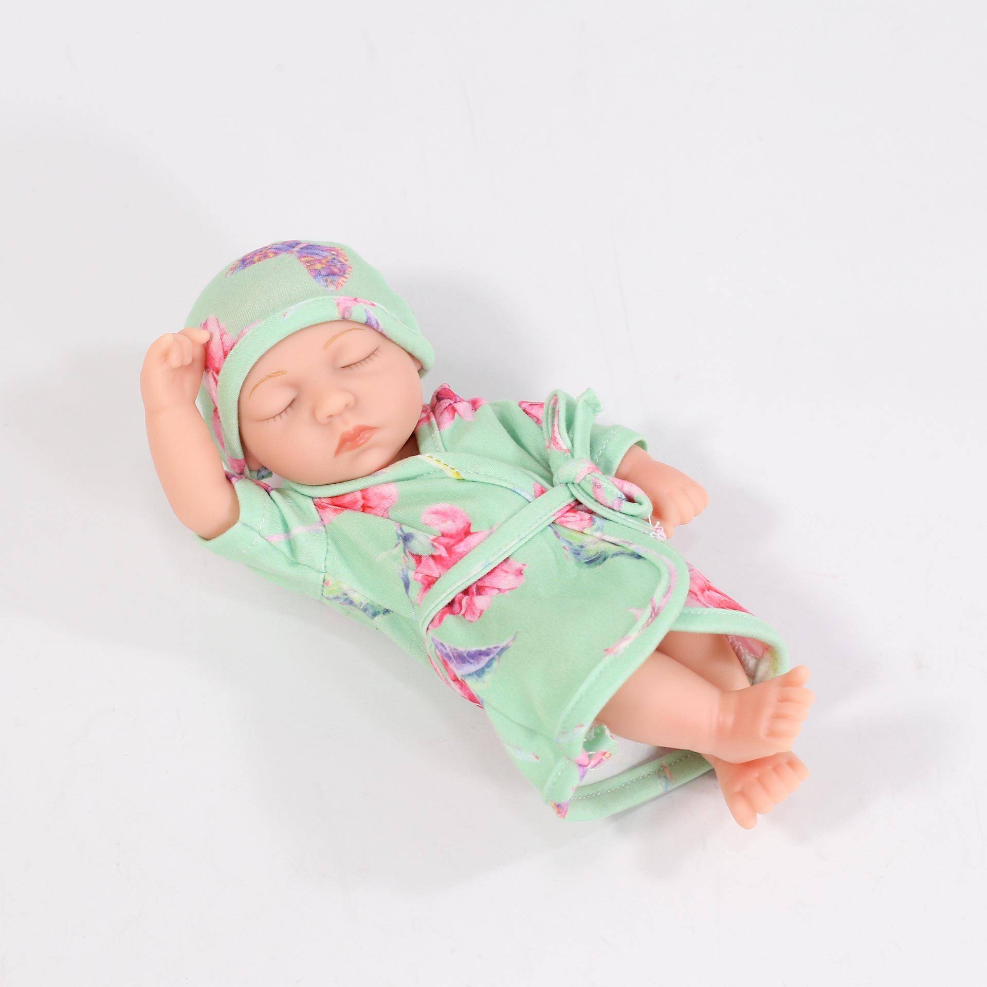 19 cm Kind Reborn Puppe Mini Simulation Ganzkörper Weiche Gummi Emaille Puppe Mädchen Geschenk Puppe Puppe 19cm von Joom DACH