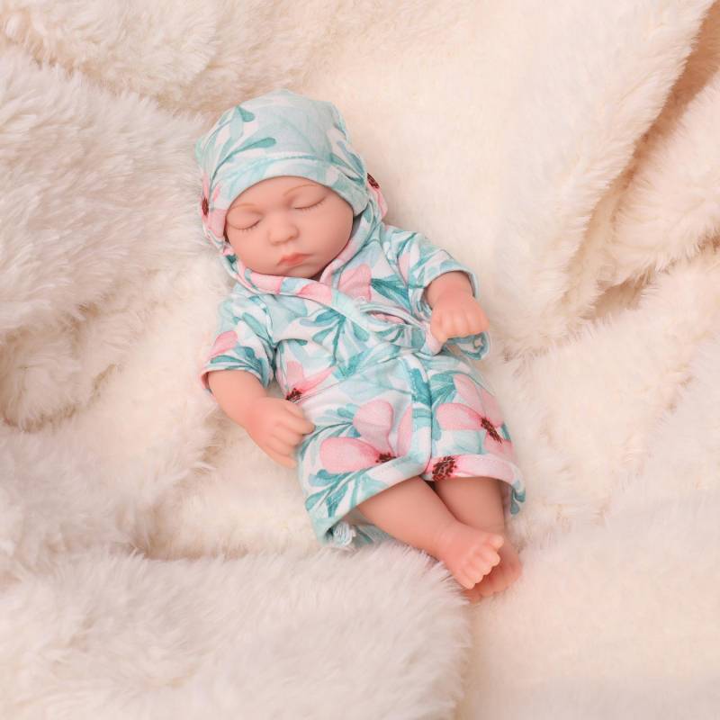 19 cm Kind Reborn Puppe Mini Simulation Ganzkörper Weiche Gummi Emaille Puppe Mädchen Geschenk Puppe Puppe 19cm von Joom DACH