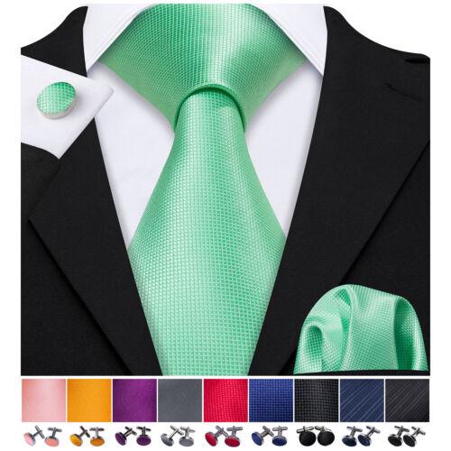 198 Farben Herren Seidenkrawatte Schwarz Blau Rot Krawatte Einstecktuch Manschettenknöpfe Hochzeit 3-teiliges Set N-0371 von Joom DACH