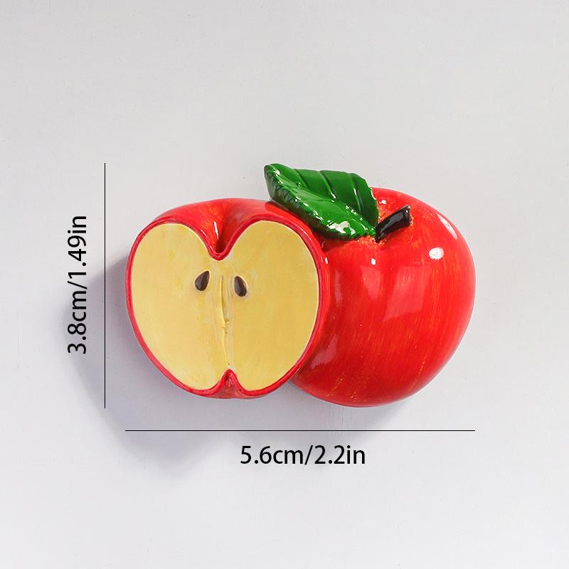 1PC 3D Obst Kühlschrank Aufkleber Nordic Ins Dekoration Harz Obst Magnetische Patch Küche Decor von Joom DACH