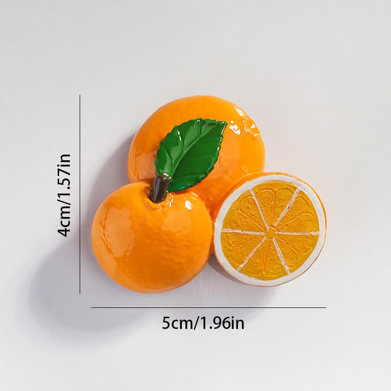 1PC 3D Obst Kühlschrank Aufkleber Nordic Ins Dekoration Harz Obst Magnetische Patch Küche Decor von Joom DACH