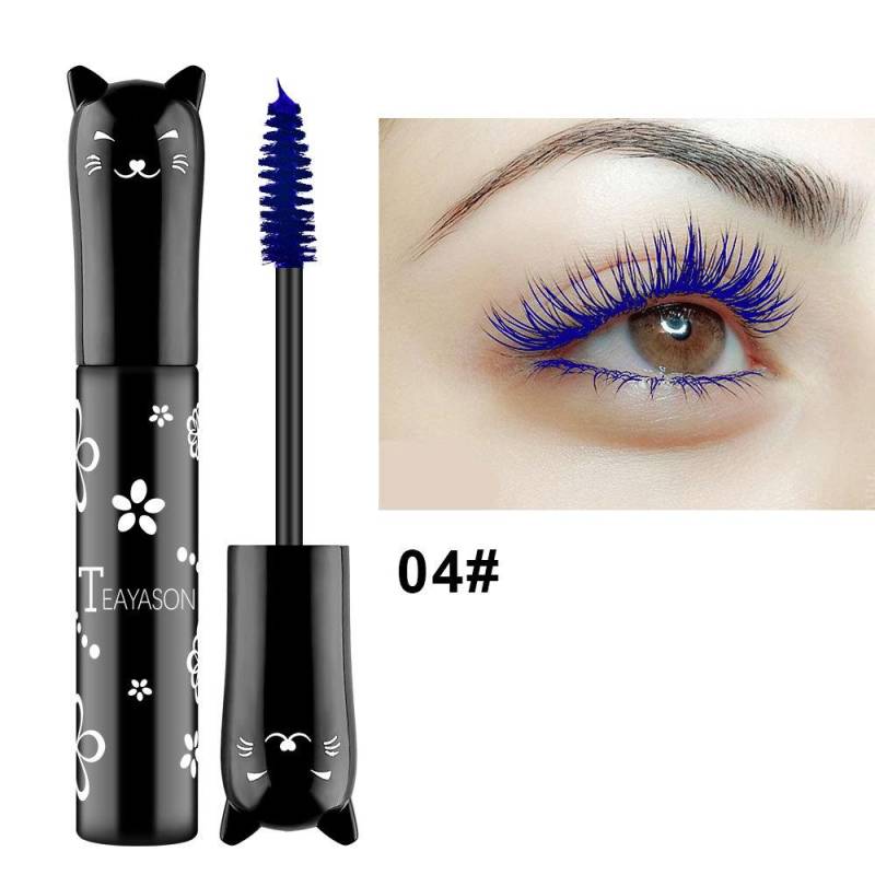 1PC Augen Make-Up Farbe Mascara Wasserdicht Schnell trocknend Wimpern Curling Verlängerung Make-Up Wimpern Party Bühne Verwenden TSLM2 8g blau von Joom DACH