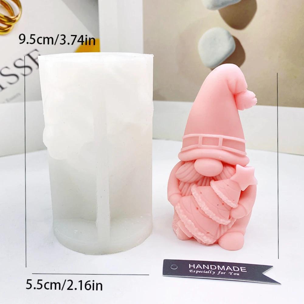 1PC Bart Zwerg Weihnachten Baum Kerze Formen Halten Schneeflocke Santa Claus Gips Seife Silikon Formen Menschliches Schokolade Geschenk Party Decor von Joom DACH