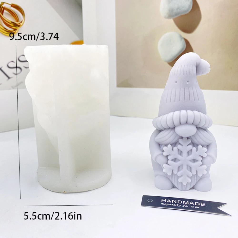1PC Bart Zwerg Weihnachten Baum Kerze Formen Halten Schneeflocke Santa Claus Gips Seife Silikon Formen Menschliches Schokolade Geschenk Party Decor von Joom DACH