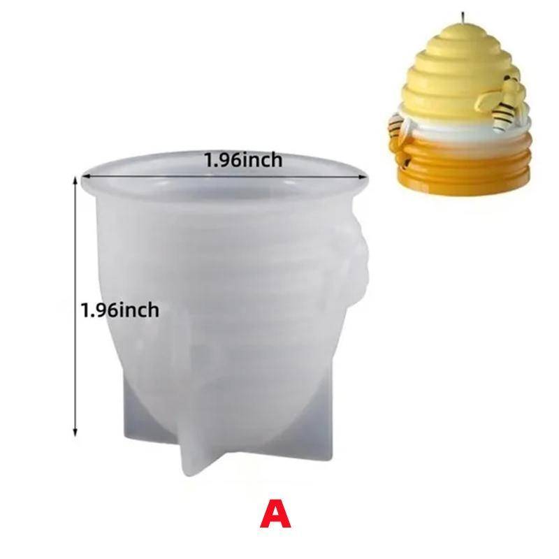 1PC DIY 3D Bee Honeycomb Aromatherapie Kerze Form Handgemachte Kristall Epoxidharz Handwerk Werkzeug Silikon Form style A von Joom DACH