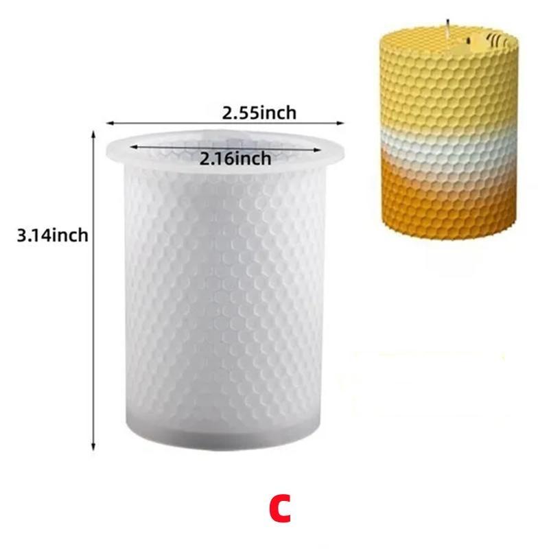 1PC DIY 3D Bee Honeycomb Aromatherapie Kerze Form Handgemachte Kristall Epoxidharz Handwerk Werkzeug Silikon Form style C von Joom DACH