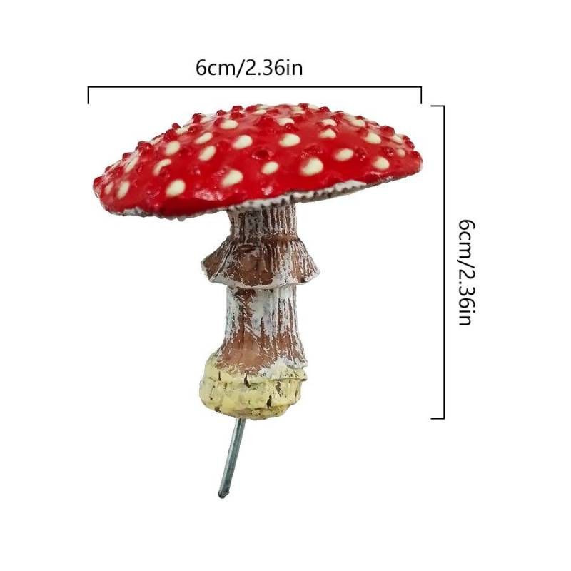 1PC DIY Ornament Pilz Statue Mini Pilz Harz Glow In The Dark Handwerk Landschaft Fee Garten von Joom DACH