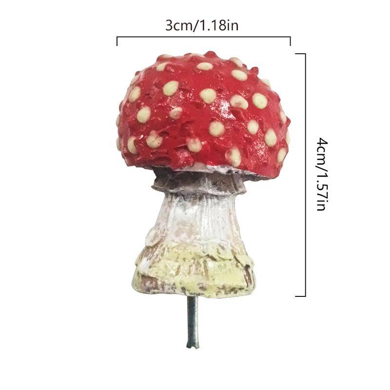 1PC DIY Ornament Pilz Statue Mini Pilz Harz Glow In The Dark Handwerk Landschaft Fee Garten von Joom DACH