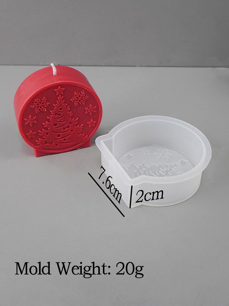 1PC DIY Weihnachten Kristall Ball Silikon Form Runde Duft Kerze Form Geprägte Weihnachten Baum Schneemann Elch Urlaub Dekor Handwerk Geschenk von Joom DACH