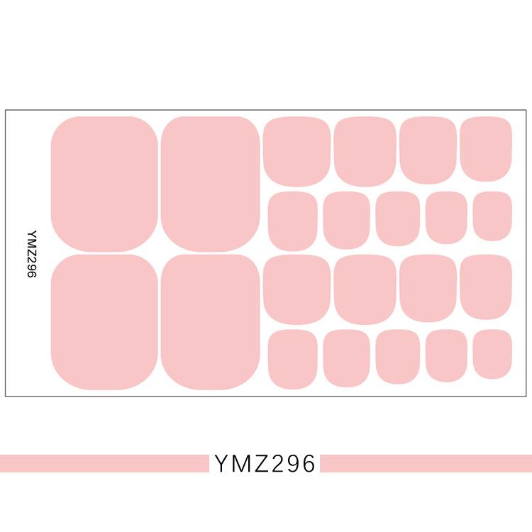 1PC Einfarbige Zehennagellack-Aufkleber, vollständige Abdeckung, wasserdicht, Zehennagel-Patch, umweltfreundlich, langlebig, Zehennagel-Abziehbilder(YMZ277-YMZ308) von Joom DACH