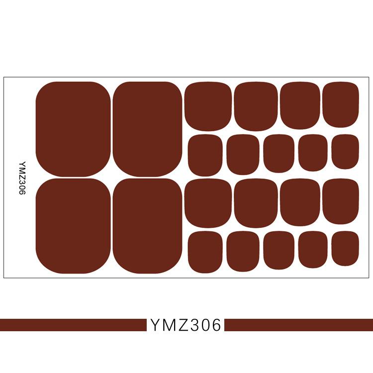 1PC Einfarbige Zehennagellack-Aufkleber, vollständige Abdeckung, wasserdicht, Zehennagel-Patch, umweltfreundlich, langlebig, Zehennagel-Abziehbilder(YMZ277-YMZ308) von Joom DACH