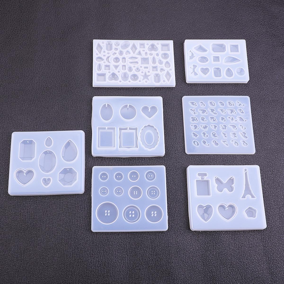 1PC Epoxy Anhänger Handwerk Werkzeug Handmade DIY Silikon Form Harz Knöpfe Herz Brief Schmuck Machen Form von Joom DACH