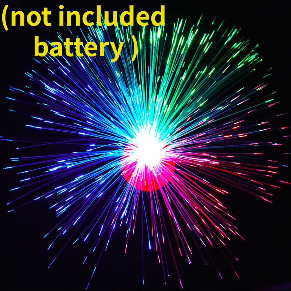 1PC Farbige LED Fiber Optic Licht Nacht Lampe Urlaub Weihnachten Hochzeit Dekoration Sterne Leuchten Im Dunkeln Kinder Spielzeug Nacht lampen bunt von Joom DACH