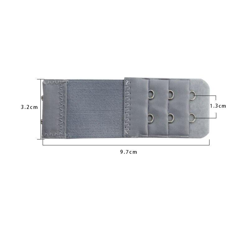 1PC Frauen BH Extender 3 Reihen 2 Haken Elastisch Einstellbar Verlängern Verschluss Bedeckte Taste Unterwäsche Bh Zubehör 8 farben 1PC grau von Joom DACH