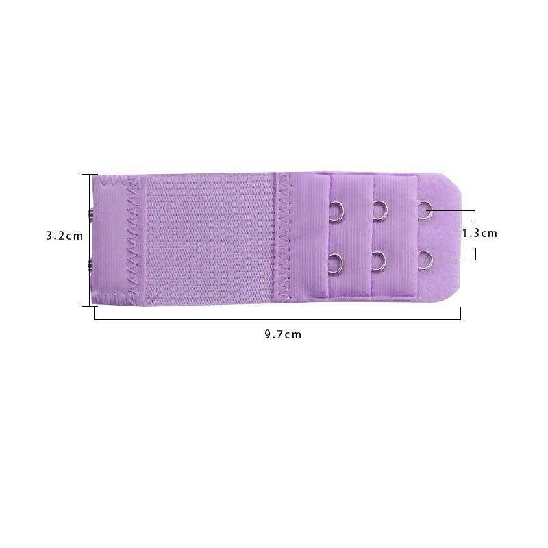 1PC Frauen BH Extender 3 Reihen 2 Haken Elastisch Einstellbar Verlängern Verschluss Bedeckte Taste Unterwäsche Bh Zubehör 8 farben 1PC violett von Joom DACH