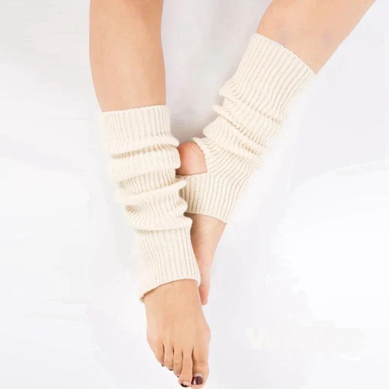 1PC Frauen Beinlinge Winter Mädchen Weibliche Bein Abdeckung Für Gym Fitness Wolle Latin Dance Ballett Yoga Lose Socken lange Strumpf One Size weiß von Joom DACH