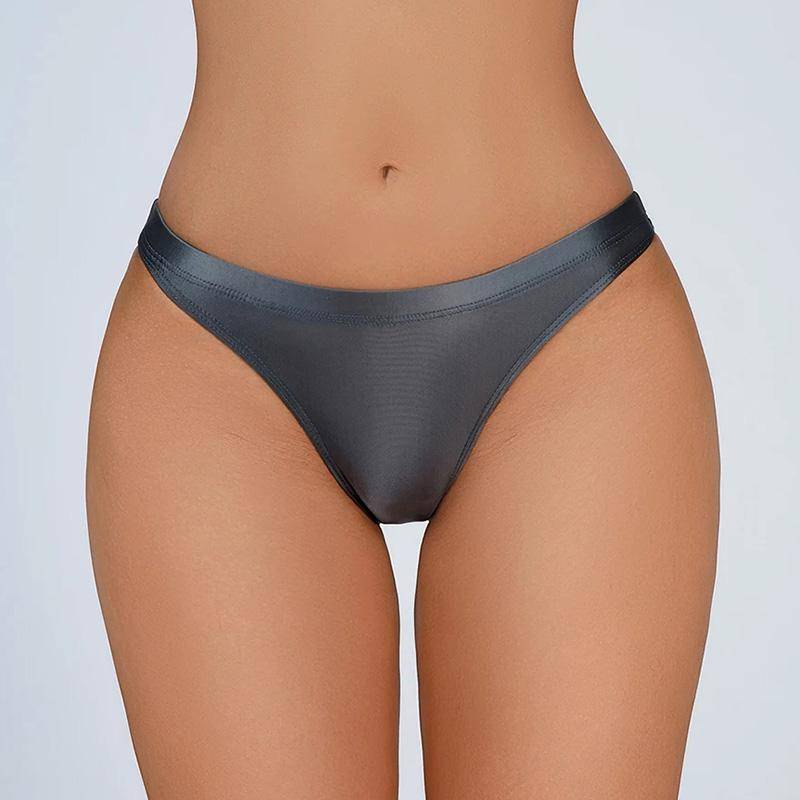 1PC Frauen Dessous Tangas G-string Nylon Slip Höschen Knicker Elastizität Slips Unterwäsche Seidige M dunkelgraue von Joom DACH
